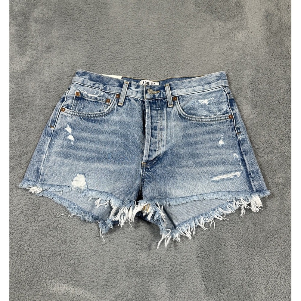 NWT Agolde Parker Vintage Cut Off Swapmeet Denim Shorts Womens 26